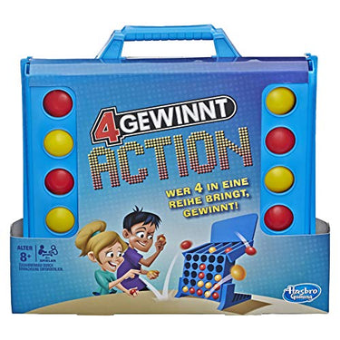 Hasbro E3578100 4 in a Row Action, fast-paced children's game on sale